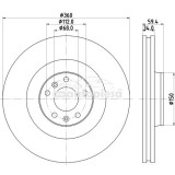 Disc frana TOYOTA VERSO VAN (_R2_) (2009 - 2018) KRIEGER 0950004171