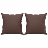 Cumpara ieftin Perne decorative, 2 buc., maro, 40x40 cm, piele ecologica