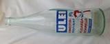 Sticla veche de colectie anii 1960, pt 1 Litru de ulei, eticheta cu vopsea, Alb, Demi-sec, Romania 1970- 2000