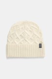 Icebreaker căciulă Merino Cable Knit culoarea bej, de lana, IB0A573G0001