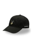 Capslab șapcă de baseball din bumbac x Asterix culoarea negru, uni, CL/AST1/1/CD/AST