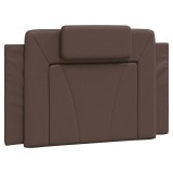 Cumpara ieftin Perna pentru tablie pat, Viana, maro, 80 cm, piele artificiala