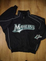 Geaca baseball Majestic MLB Miami Marlins marimea XL foto