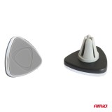 Suport auto magnetic pentru telefon AMIO, grila ventilatie, rotire 360&deg;, negru