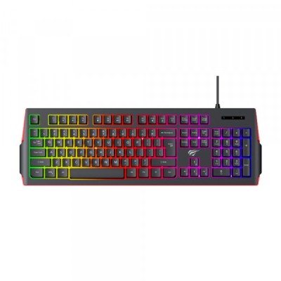 Tastatura Gaming Wired USB HAVIT KB866L, RGB, 1.4m, Neagra Rosie foto