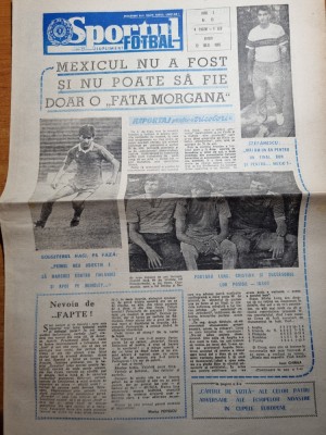 sportul fotbal 12 iulie 1985-gica hagi,silviu lung,stefanescu foto