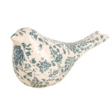 Cumpara ieftin Pasare decorativa ceramica verde bej 22x9x12 cm