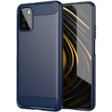 Husa TPU OEM Carbon pentru Xiaomi Redmi 9T / Xiaomi Poco M3, Bleumarin