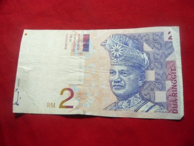 Bancnota 2RM Malaezia ,cal.buna foto
