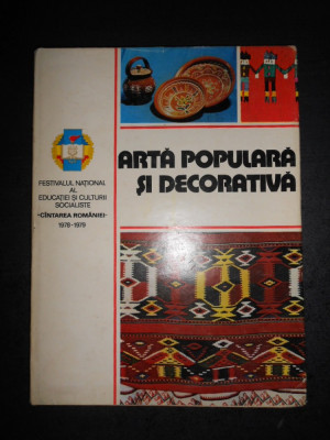 ARTA POPULARA SI DECORATIVA. ALBUM (1981) foto