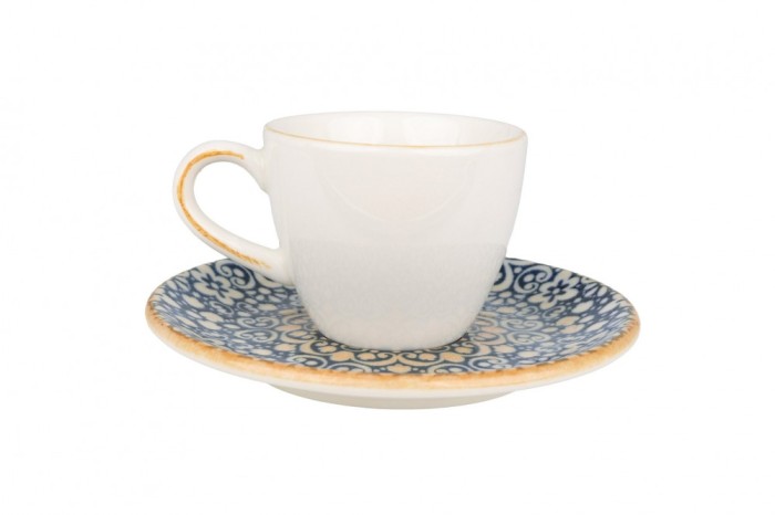 Bonna Alhambra - Ce&Egrave;ti de espresso &Egrave;i farfurie - 80.0 cc - Por&Aring;&pound;elan - 6er set