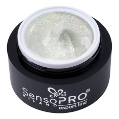 Gel Constructie Unghii Expert Line SensoPRO Milano - Water Glitz 30ml