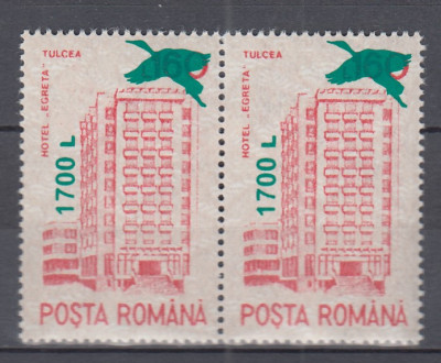 ROMANIA 2000 LP 1520 HOTEL EGRETA SUPARATIPAR EGRETA PERECHE MNH foto