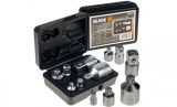 Set de 6 adaptoare pentru chei tubulare 1 2 1 4 3 8 3 4, Blacktools