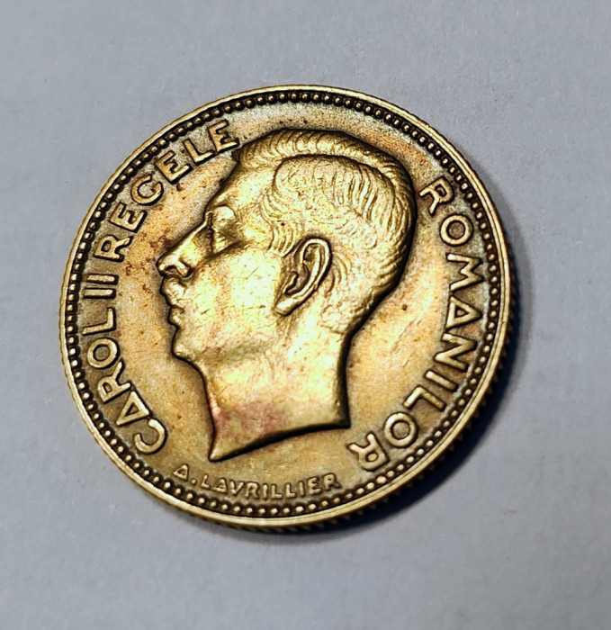 moneda 10 lei 1930 aunc paris