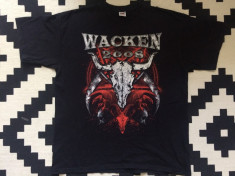 wacken festival 2008 tricou marime XL fan heavy metal rock fruit of the loom foto