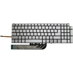 Tastatura laptop noua Dell Inspiron 15 7590 5584 5590 5593 5594 5598 SILVER without FRAME Backlit US