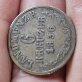 6 kreuzer 1836 , argint STATELE GERMANE