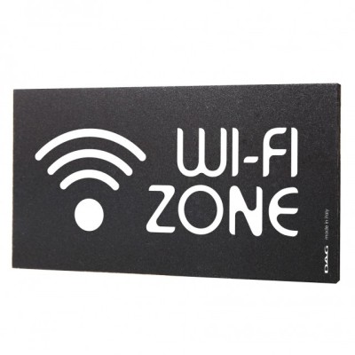 Semn indicator Wi-Fi Zone, 8x15 cm foto