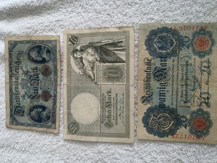 Bacnota 5 , 10 , 20 MARCI , GERMANIA
