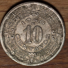 Mexic - moneda de colectie - 10 centavos 1946 - calendarul mayan - superba!