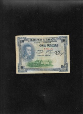 Spania 100 pesetas 1925 seria1209132 foto