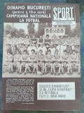 Revista Sport, nr 6/1982, Dinamo face eventul