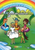 Coloreaza si creeaza o poveste despre panselute si un greieras! Carte de colorat - Ars Libri