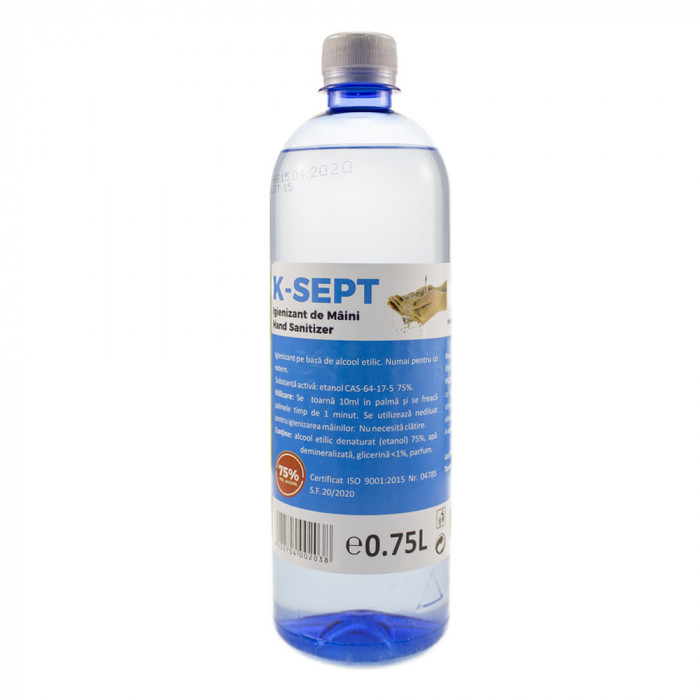 K-SEPT - Soluţie igienizantă pentru m&acirc;ini - 750 ml