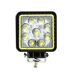 Proiector LED patrat de 27W 12/24V Spot Beam 30&deg; cu angel eyes LW016 Automotive TrustedCars, Oem