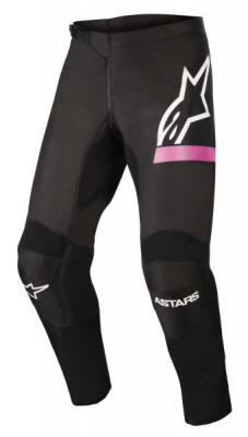 Pantaloni &amp;icirc;ncrucișați/enduro alpinestars mx stella fluid chaser culoare negru/fluorescent/roz.dimensiunea 32 foto