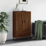 VidaXL Dulap &icirc;nalt, stejar maro, 69,5x31x115 cm, lemn prelucrat 830347