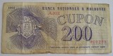 B11 24 - Bancnota foarte veche - Moldova - 200 cupon - 1992