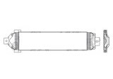 Radiator racire ulei motor, termoflot Dodge Dakota, 2000-2004, motor 3.7 V6, 160 kw, 4.7 V8, 170 kw, 5.9 V8, 190 kw, benzina, cv automata, 584x130x24