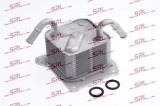Radiator racire ulei motor, termoflot Nissan Micra 17, motor: 1.2, radiator transmisie, SRLine, miez si rezervor din aluminiu brazat, 216063JX0A;