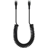 Cablu Extensibil Vision Touch Type C - Type C 60W 1,5 Metri Negru