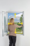 Cumpara ieftin Plasă de ț&acirc;nțari telescopică pentru insecte, albă, 115/135 cm