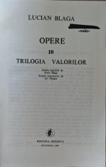 Opere 10 Trilogia Valorilor - Lucian Blaga , Y112