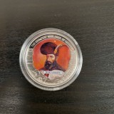 Mihai Viteazul, monedă 5 dolari liberieni, placată cu argint, Europa, SAFE
