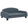 Pat de caini, gri inchis, 70x45x30 cm, material textil