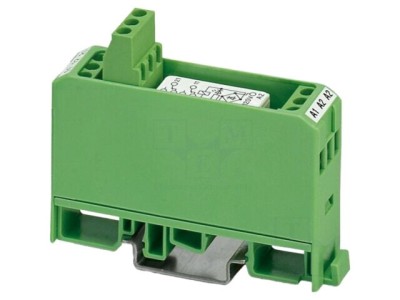 Releu interfață DPDT 24V AC/DC 5A PHOENIX CONTACT pentru șină DIN foto