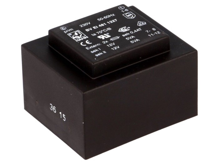 Transformator &Icirc;ncapsulat 10VA 230V 12V PCB