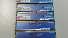 Memorie RAM 4GB (Kit 2 x 2GB) DDR2 Radiator Kingston Hyperx BLU KHX6400D2b1k2/4g foto