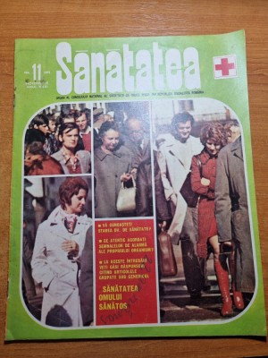 revista sanatatea noiembrie 1975-sanatatea si alimentatia omului sanatos foto