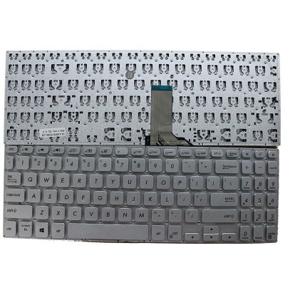 Tastatura Laptop, Asus, VivoBook S15 S530, S530U, S530UA, S530UF, S530UN, S530F, S530FA, S530FN, argintie, layout US foto