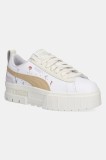 Puma sneakers din piele Mayze Secret Garden Wns femei, culoarea alb, 401262