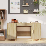 Cumpara ieftin Birou, stejar sonoma, 140x50x75 cm, lemn compozit