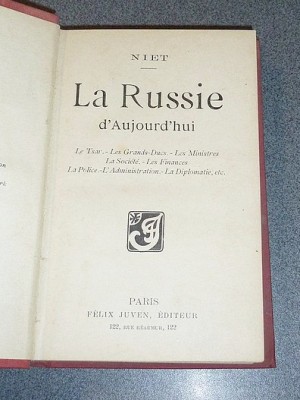 La Russie d&amp;#039;aujourd&amp;#039;hui / Niet. foto