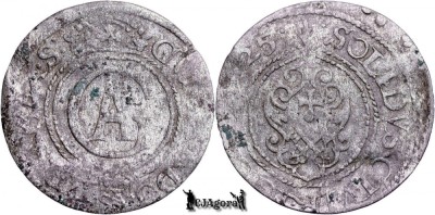 1625, 1 Solidus - Gustav al II-lea -Orașul Riga - Imperiul Suedez foto