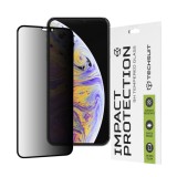 Folie pentru iPhone XS Max / 11 Pro Max - Techsuit 111D Privacy Full&nbsp;Glue - Black
